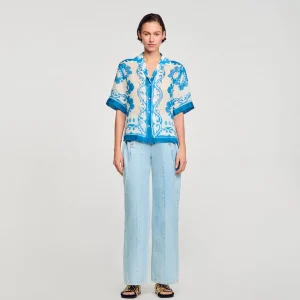 Tops & Camisas<Sandro Paris Camisa Estampada