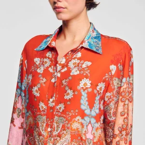 Tops & Camisas<Sandro Paris Camisa Estampada