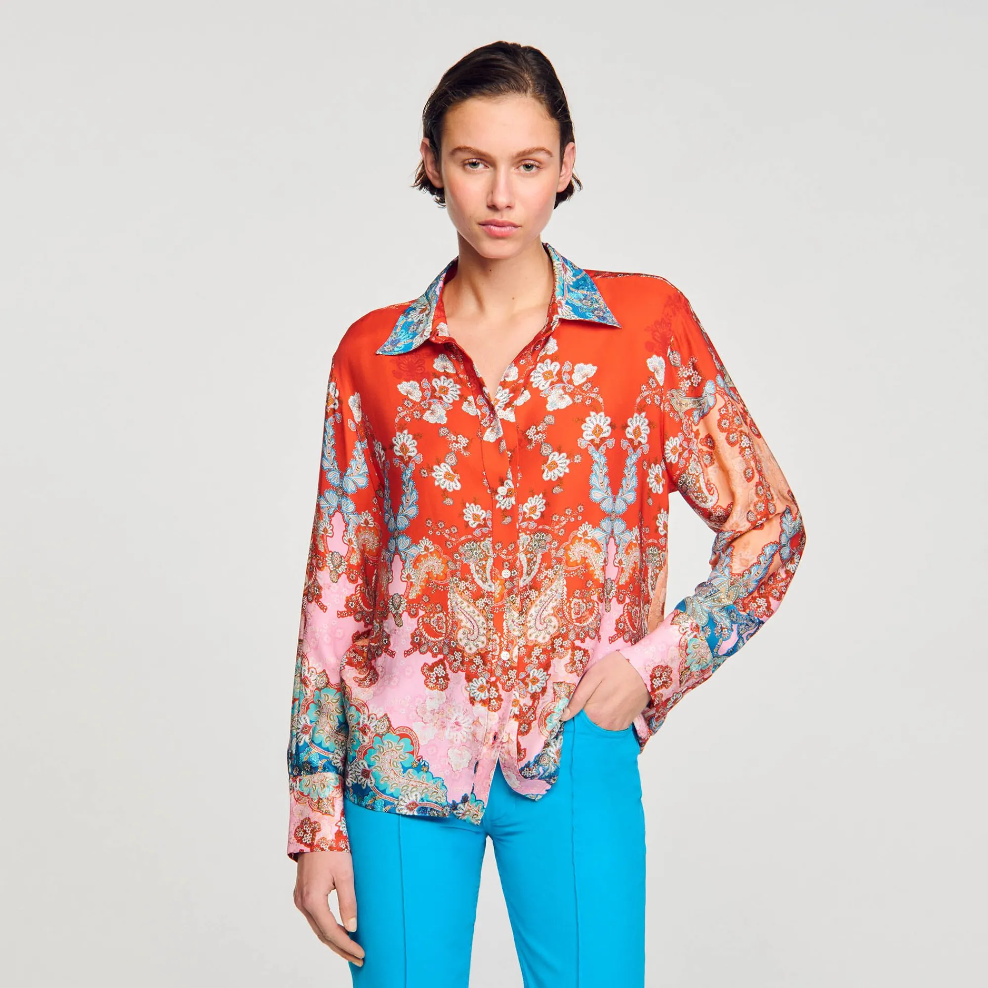camisa_estampada_3-1.webp Tops & Camisas<Sandro Paris Camisa Estampada
