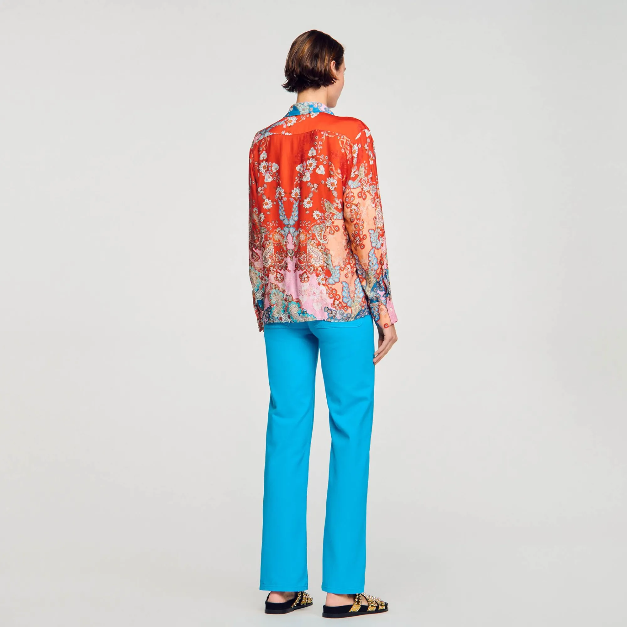 camisa_estampada_4-1.webp Tops & Camisas<Sandro Paris Camisa Estampada