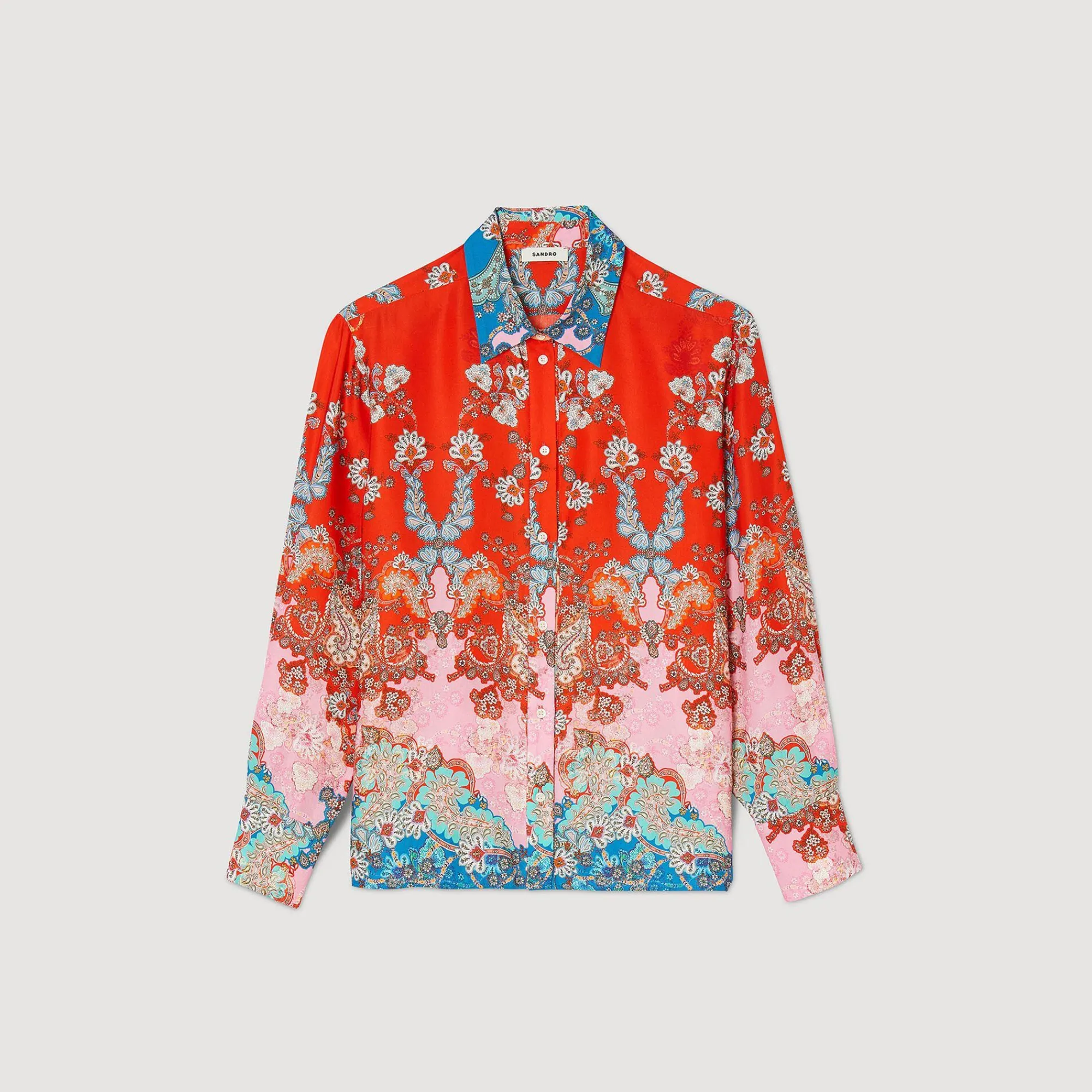 camisa_estampada_5-1.webp Tops & Camisas<Sandro Paris Camisa Estampada