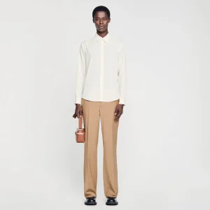 Camisas<Sandro Paris Camisa Fluida Plisada