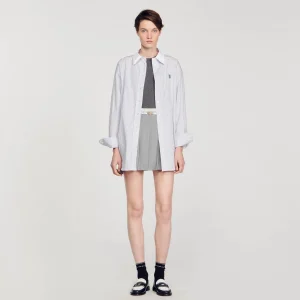 Tops & Camisas<Sandro Paris Camisa Oversize De Rayas
