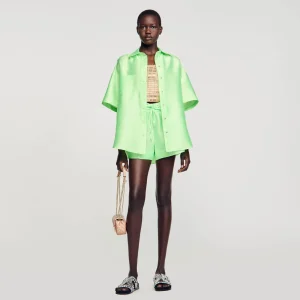 Conjuntos<Sandro Paris Camisa Oversize Satinada