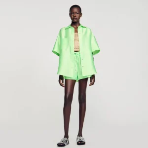 Conjuntos<Sandro Paris Camisa Oversize Satinada