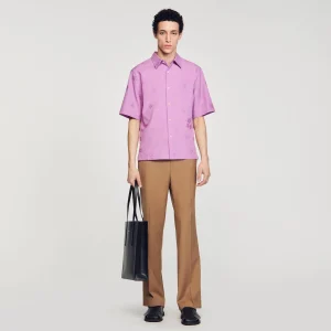 Camisas<Sandro Paris Camisa Sobredimensionada De Jacquard
