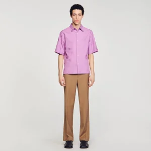 Camisas<Sandro Paris Camisa Sobredimensionada De Jacquard