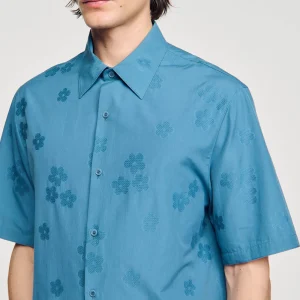 Camisas<Sandro Paris Camisa Sobredimensionada De Jacquard