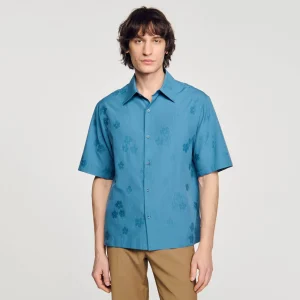 Camisas<Sandro Paris Camisa Sobredimensionada De Jacquard
