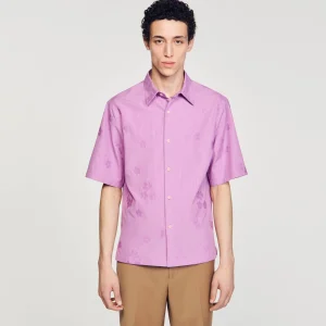 Camisas<Sandro Paris Camisa Sobredimensionada De Jacquard