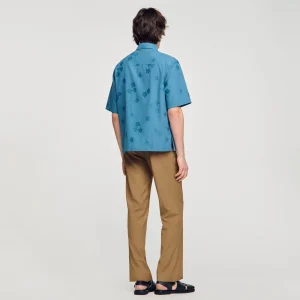 Camisas<Sandro Paris Camisa Sobredimensionada De Jacquard