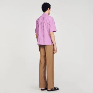 Camisas<Sandro Paris Camisa Sobredimensionada De Jacquard