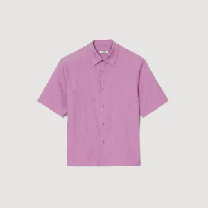 Camisas<Sandro Paris Camisa Sobredimensionada De Jacquard