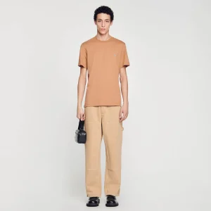 Camisetas & Polos<Sandro Paris Camiseta Con Parche Square Cross