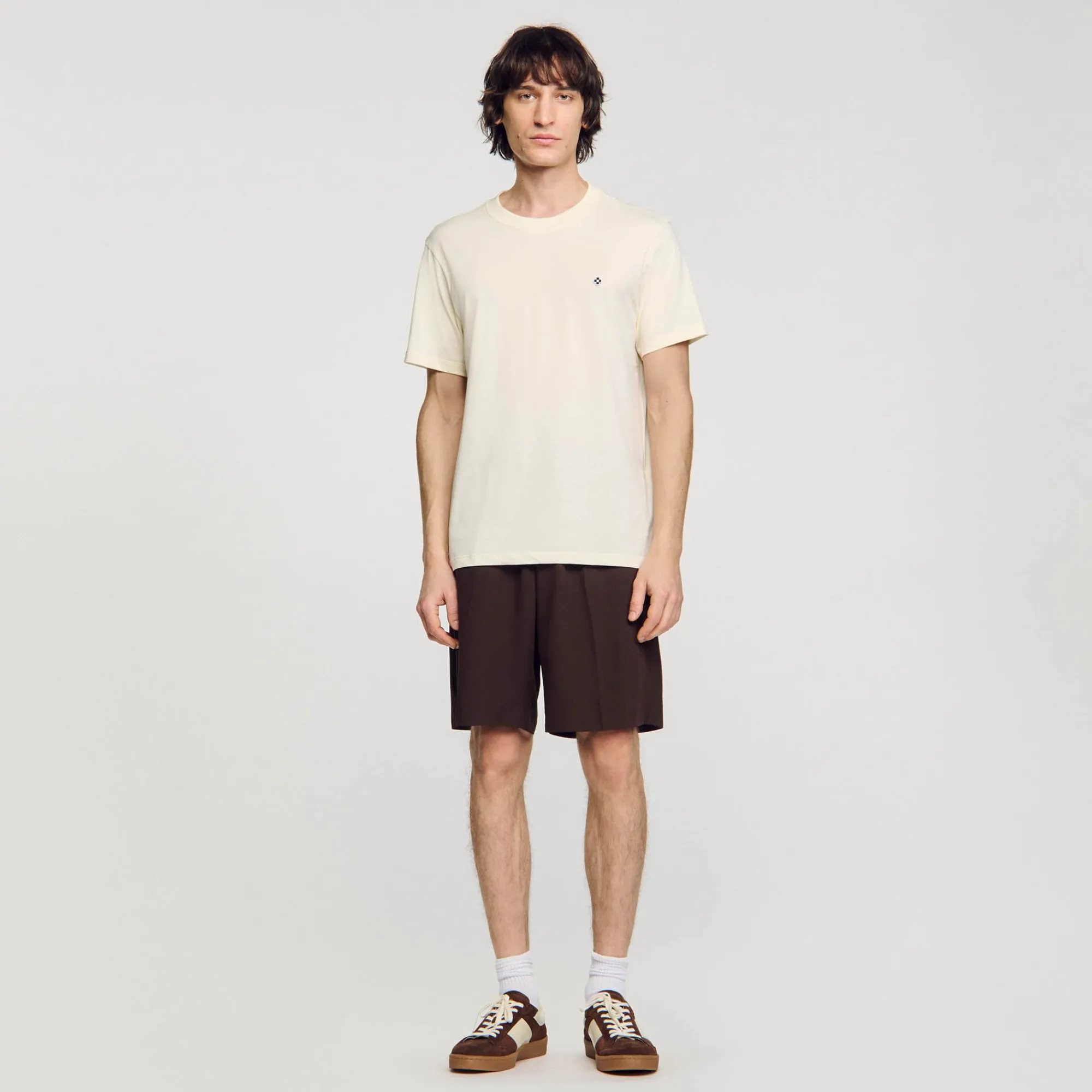 camiseta_con_parche_square_cross_1-2.webp Camisetas & Polos<Sandro Paris Camiseta Con Parche Square Cross