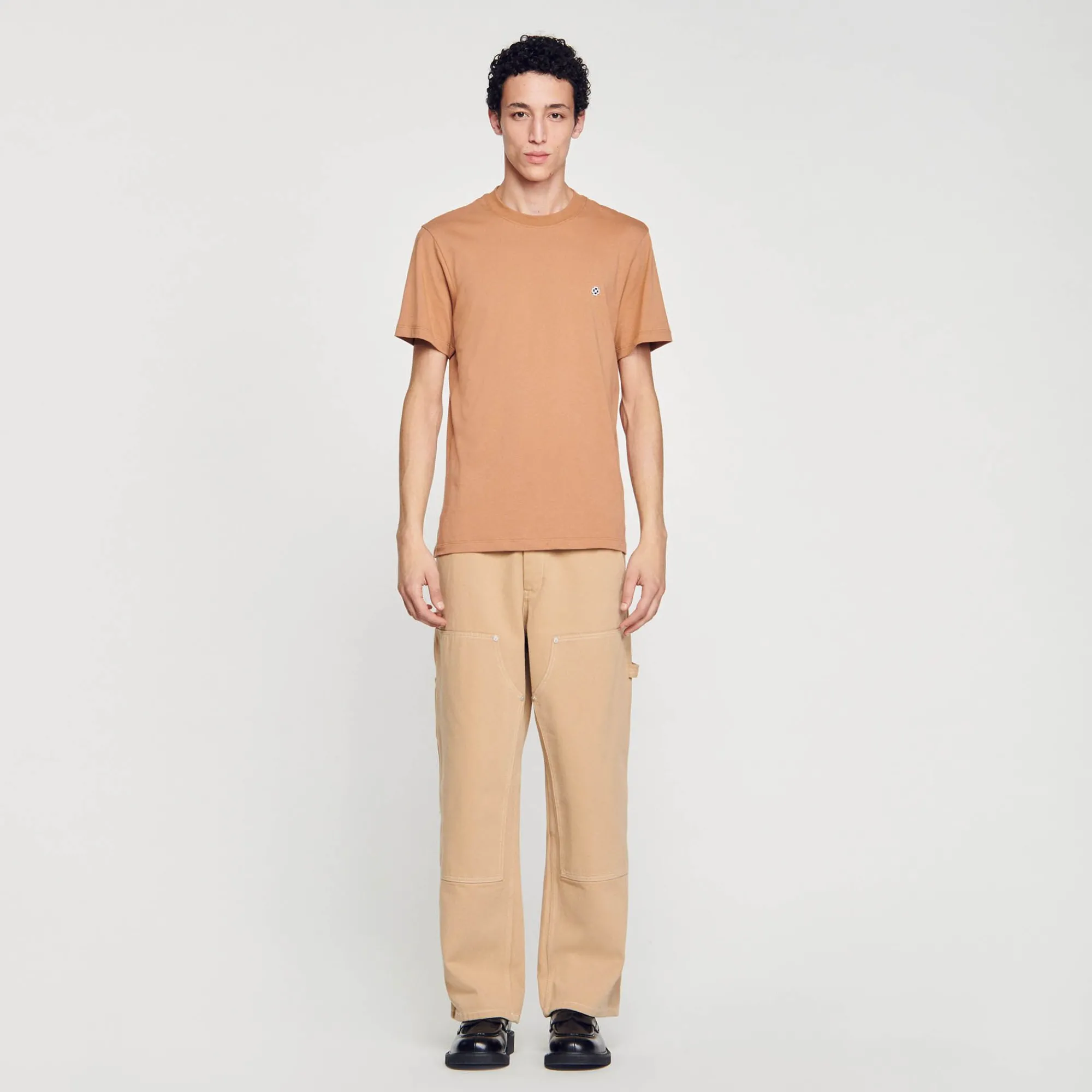camiseta_con_parche_square_cross_1-3.webp Camisetas & Polos<Sandro Paris Camiseta Con Parche Square Cross