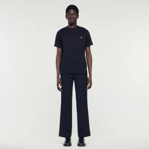 Camisetas & Polos<Sandro Paris Camiseta Con Parche Square Cross
