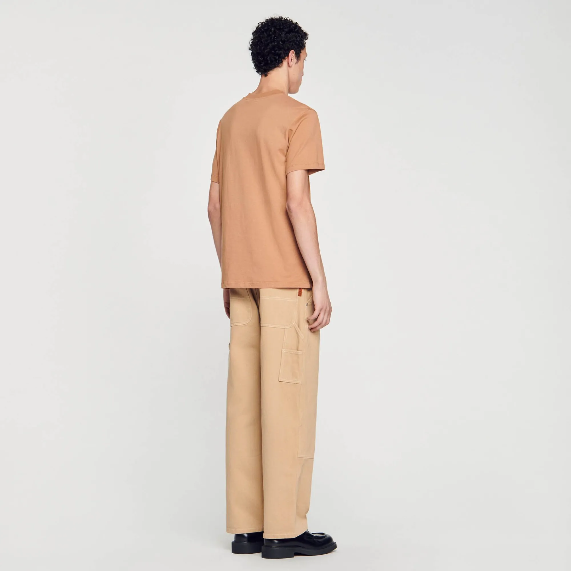 camiseta_con_parche_square_cross_4-3.webp Camisetas & Polos<Sandro Paris Camiseta Con Parche Square Cross