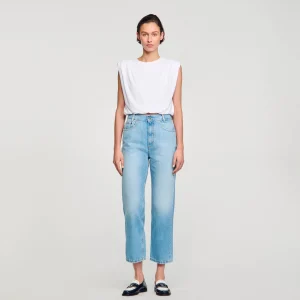 Camisetas<Sandro Paris Camiseta Corta De Algodon