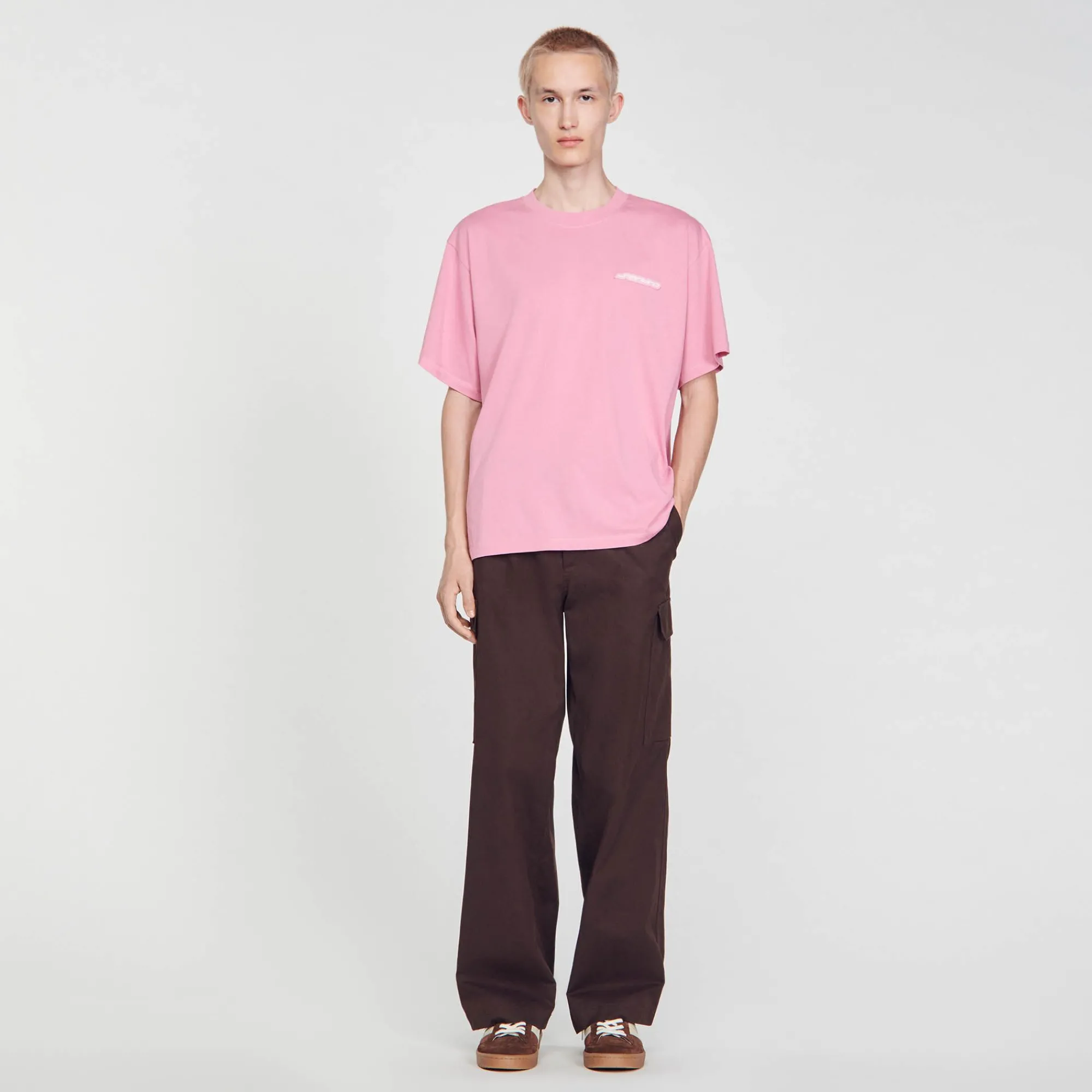 camiseta_de_algodon_0-1.webp Camisetas & Polos<Sandro Paris Camiseta De Algodon