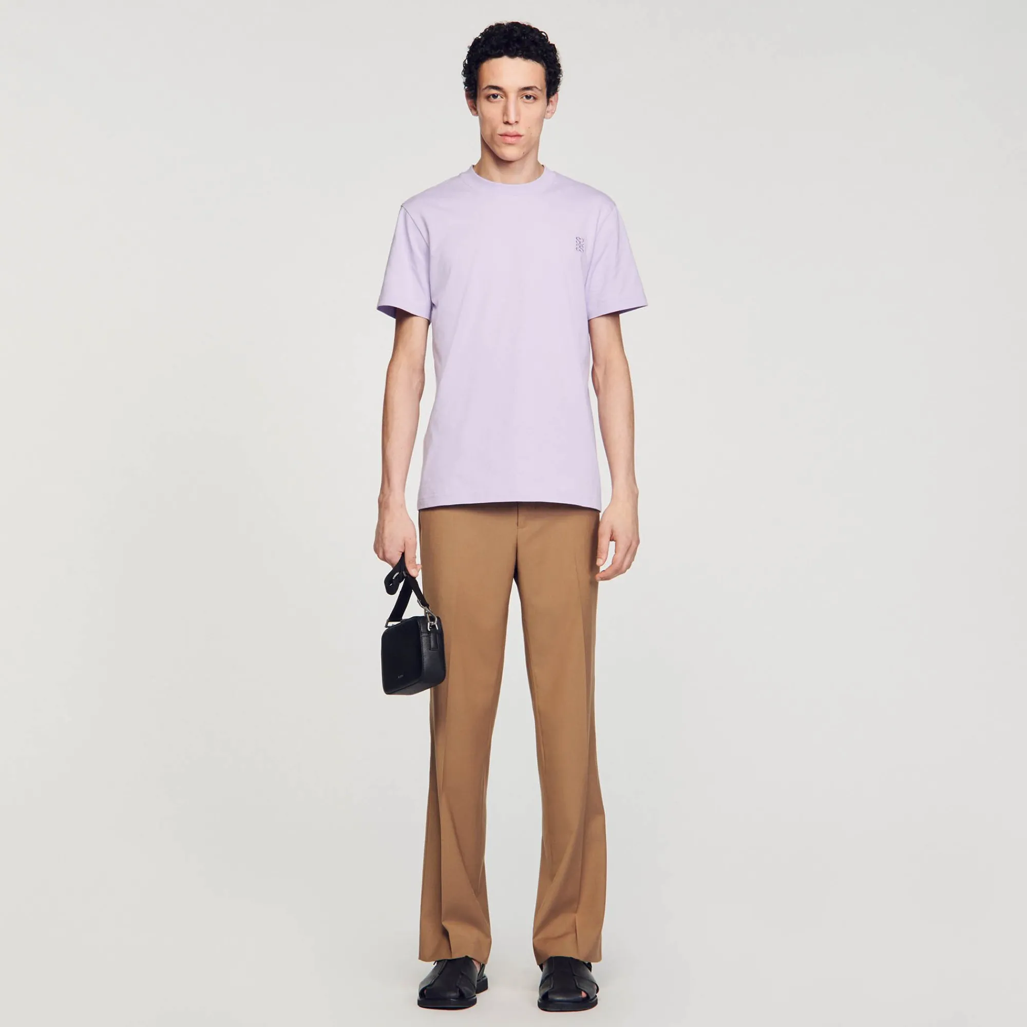 camiseta_de_algodon_0-2.webp Camisetas & Polos<Sandro Paris Camiseta De Algodon