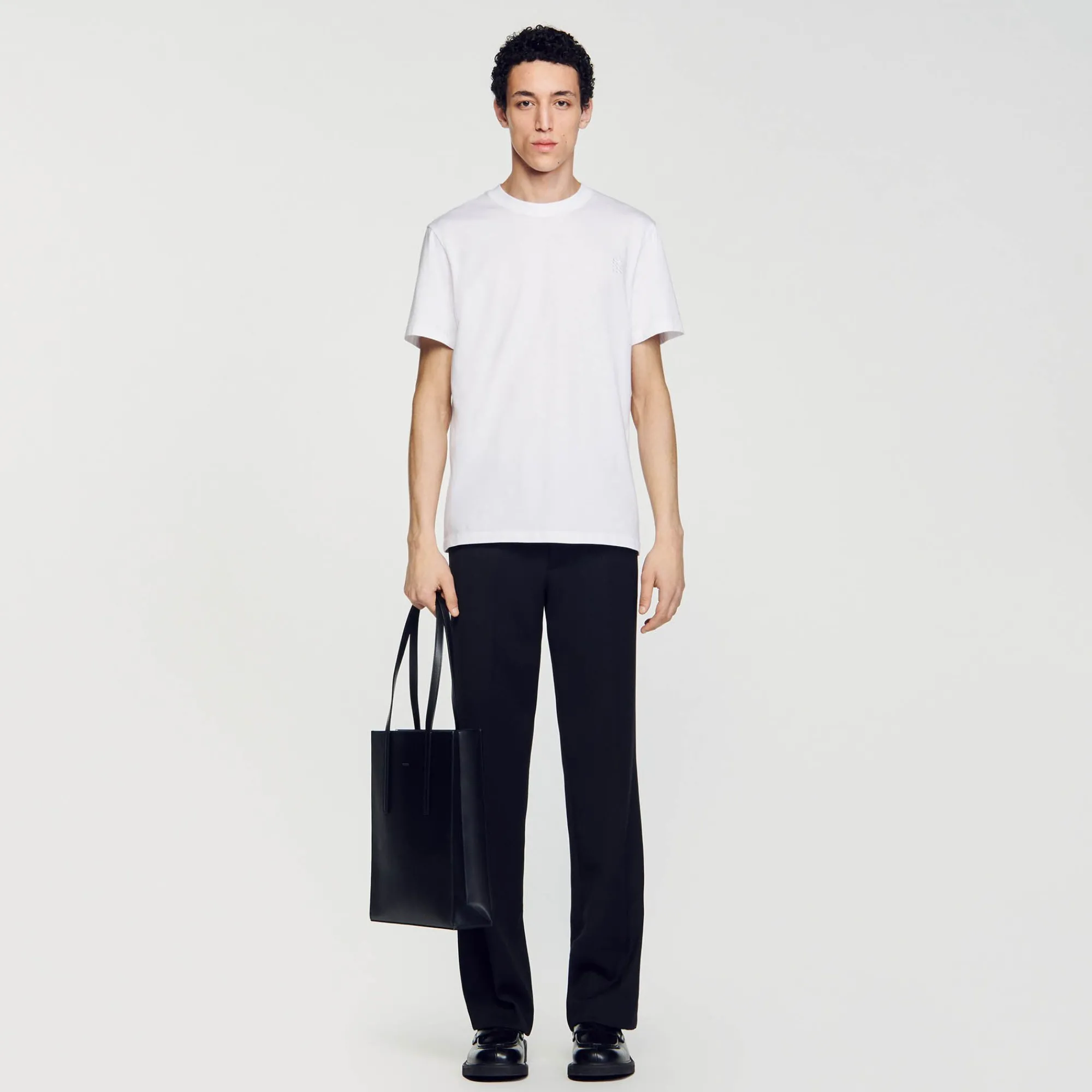camiseta_de_algodon_0.webp Camisetas & Polos<Sandro Paris Camiseta De Algodon
