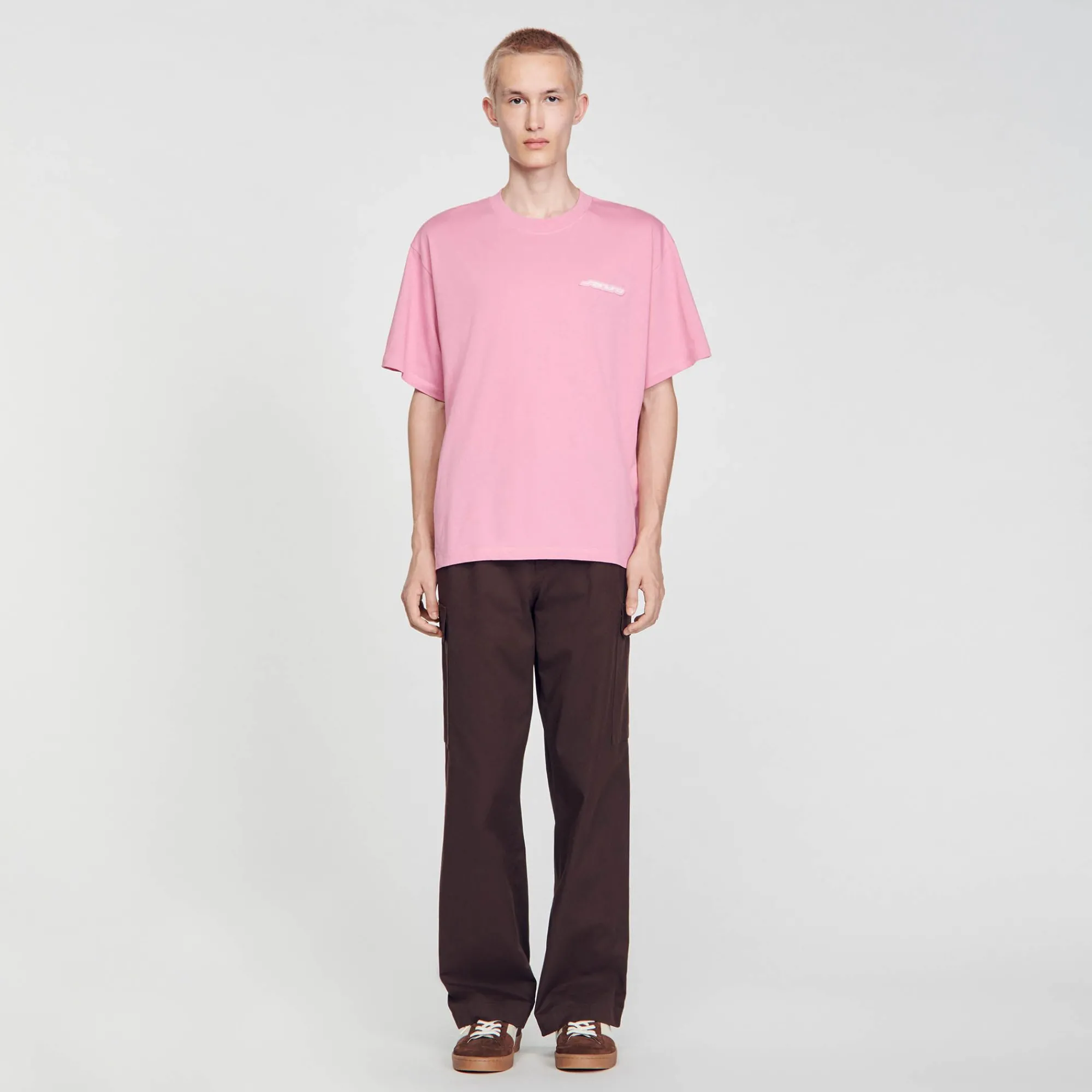 camiseta_de_algodon_1-1.webp Camisetas & Polos<Sandro Paris Camiseta De Algodon