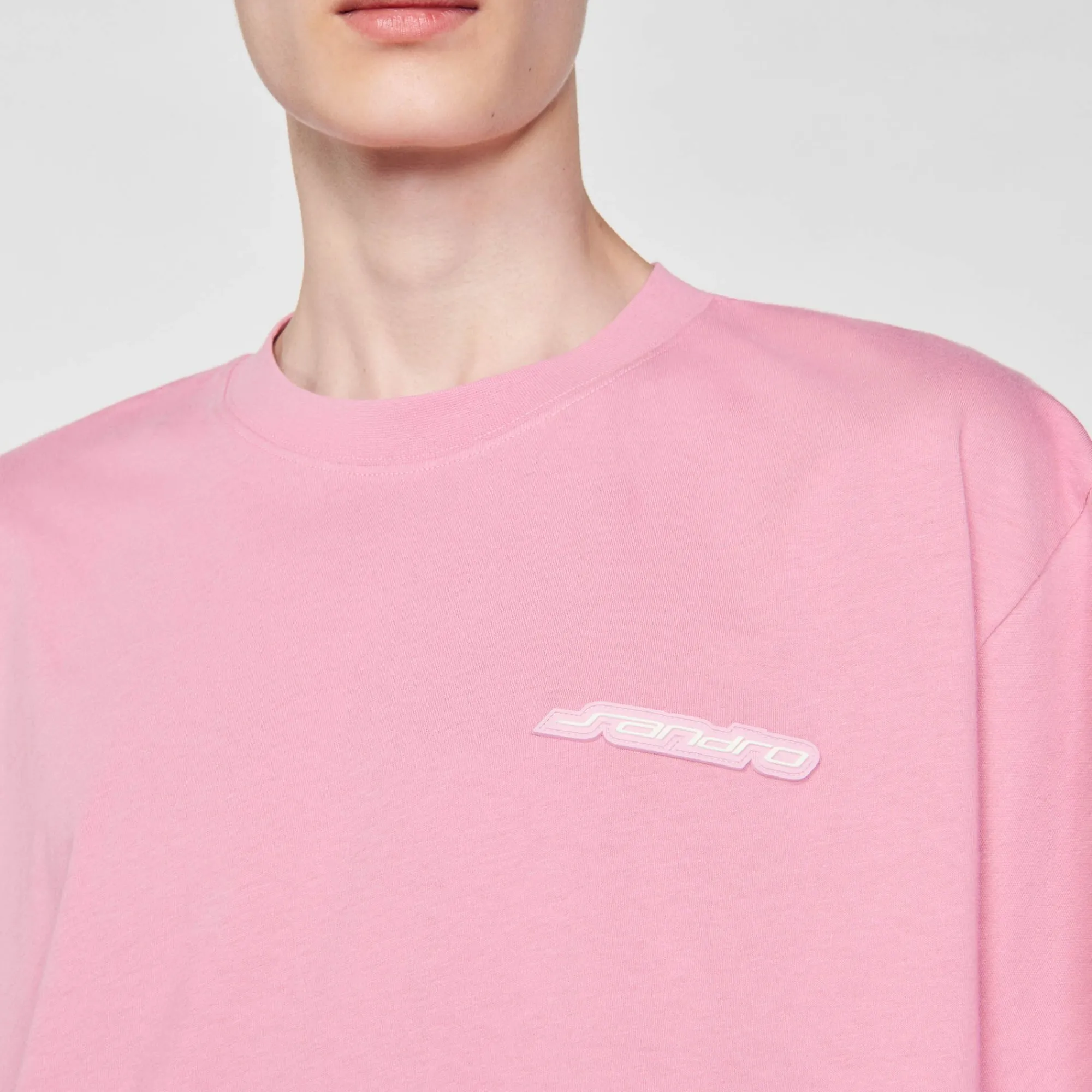 camiseta_de_algodon_2-1.webp Camisetas & Polos<Sandro Paris Camiseta De Algodon