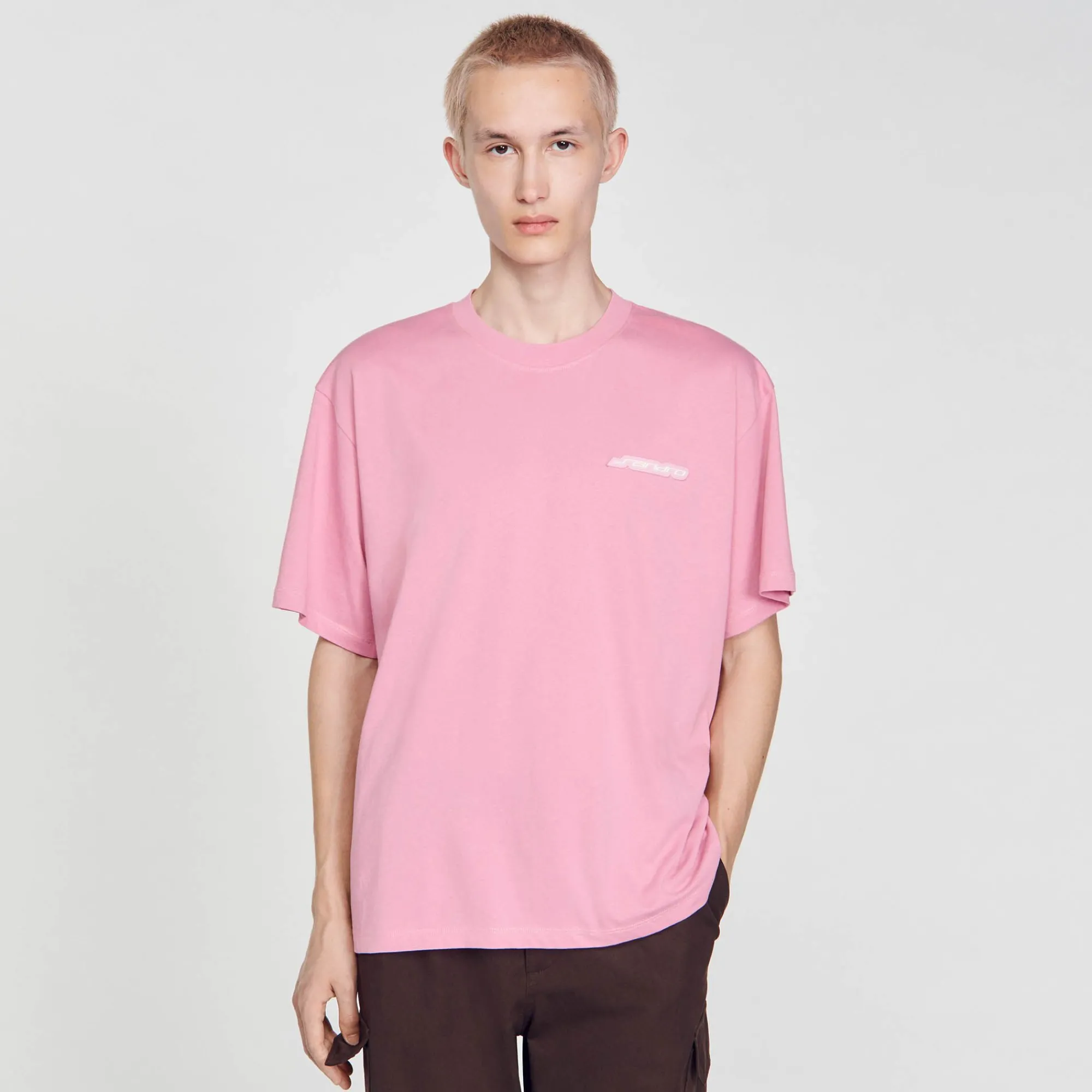 camiseta_de_algodon_3-1.webp Camisetas & Polos<Sandro Paris Camiseta De Algodon