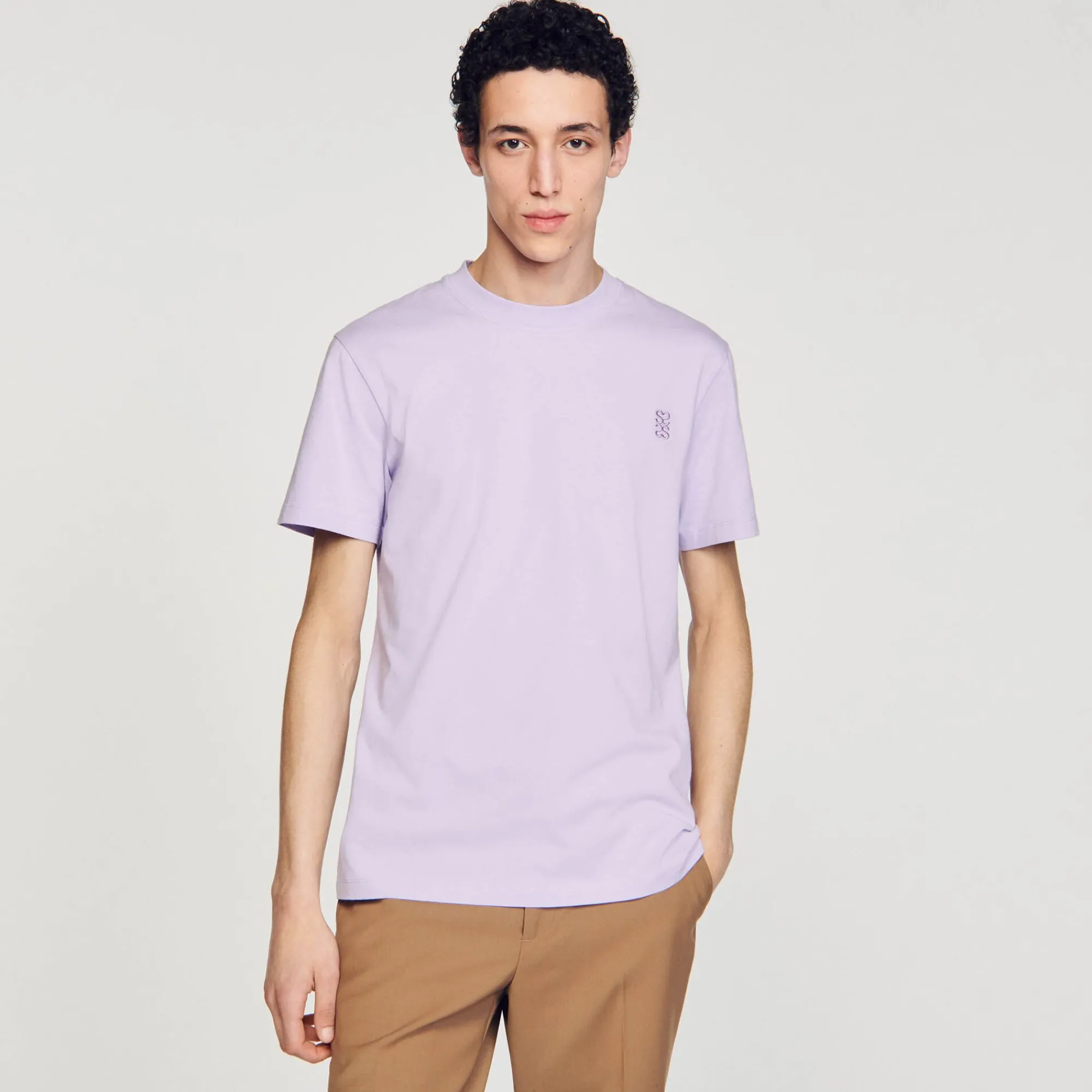 camiseta_de_algodon_3-2.webp Camisetas & Polos<Sandro Paris Camiseta De Algodon