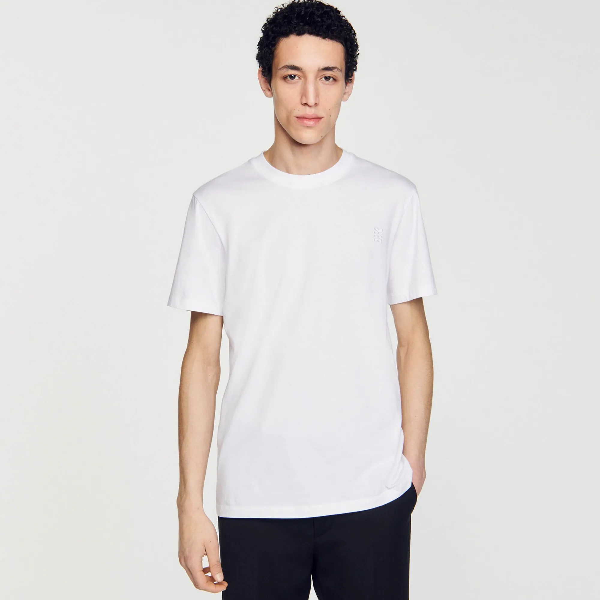 camiseta_de_algodon_3.webp Camisetas & Polos<Sandro Paris Camiseta De Algodon