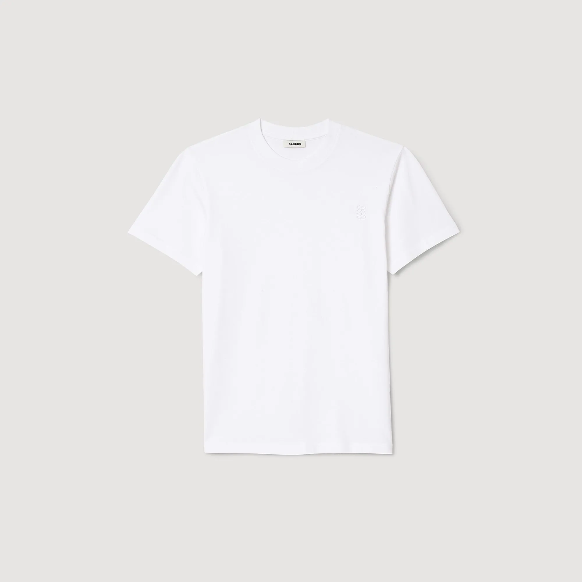 camiseta_de_algodon_5.webp Camisetas & Polos<Sandro Paris Camiseta De Algodon