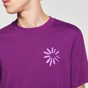 Camisetas & Polos<Sandro Paris Camiseta De Algodon Con Flor