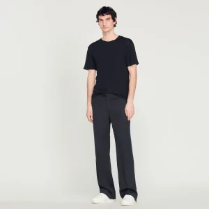 Camisetas & Polos<Sandro Paris Camiseta De Lino Certificado