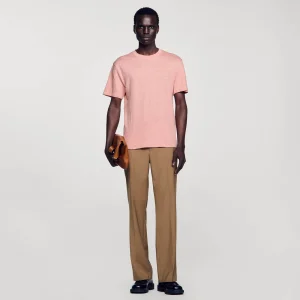 Camisetas & Polos<Sandro Paris Camiseta De Lino Certificado