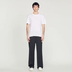 Camisetas & Polos<Sandro Paris Camiseta De Lino Certificado