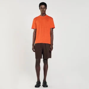 Camisetas & Polos<Sandro Paris Camiseta De Lino Certificado