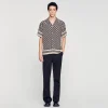 Camisas<Sandro Paris Camiseta De Manga Corta Square Cross