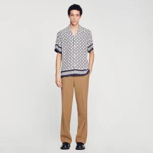 Camisas<Sandro Paris Camiseta De Manga Corta Square Cross
