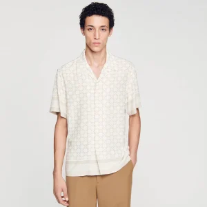 Camisas<Sandro Paris Camiseta De Manga Corta Square Cross