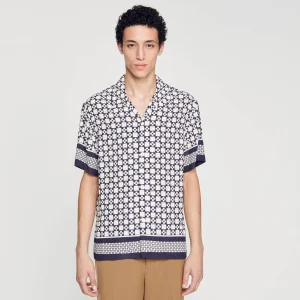 Camisas<Sandro Paris Camiseta De Manga Corta Square Cross