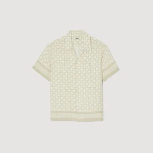 Camisas<Sandro Paris Camiseta De Manga Corta Square Cross