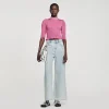 Camisetas<Sandro Paris Camiseta Fruncida Estampada