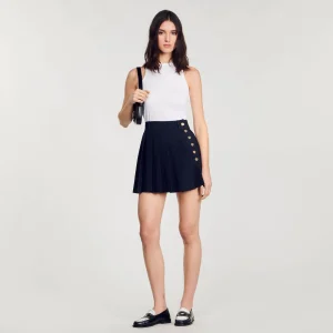 Camisetas<Sandro Paris Camiseta Sin Mangas Con Bordado