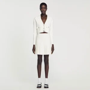 Jerseys & Cárdigans<Sandro Paris Cardicoat Con Bisuteria