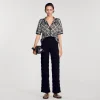 Conjuntos<Sandro Paris Cardigan Con Jacquard De Flores