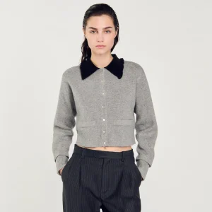Jerseys & Cárdigans<Sandro Paris Cardigan Corto