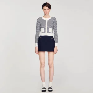 Conjuntos<Sandro Paris Cardigan De Punto De Rizo