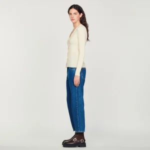 Jerseys & Cárdigans<Sandro Paris Cardigan De Viscosa Certificada