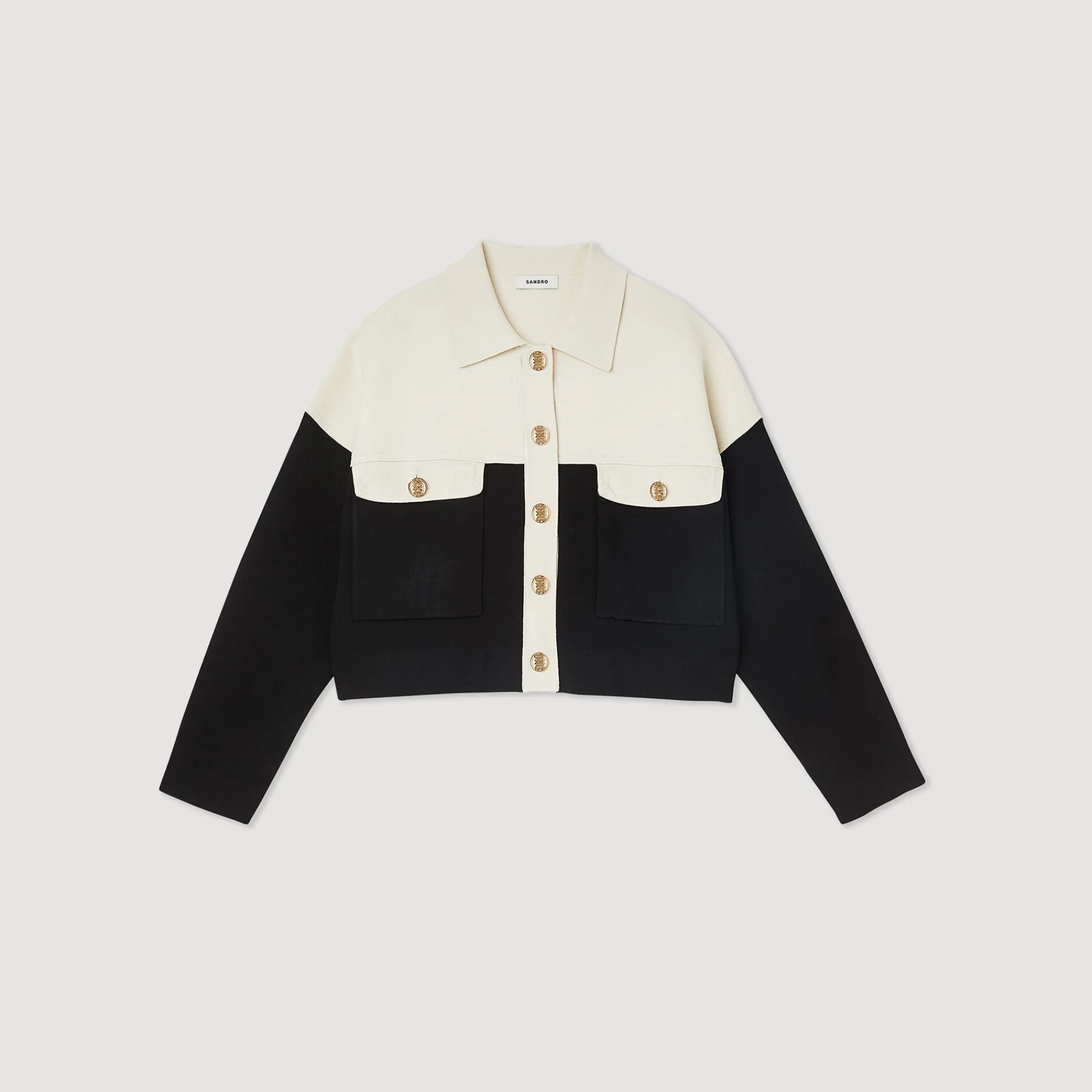 cardigan_de_viscosa_certificada_6.webp Jerseys & Cárdigans<Sandro Paris Cardigan De Viscosa Certificada